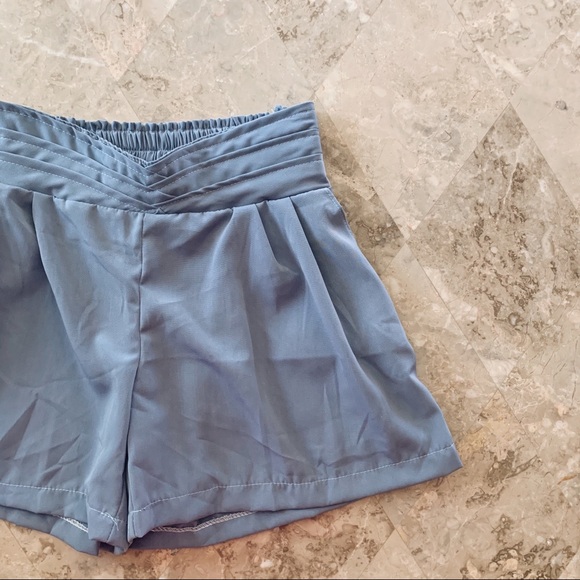 Pants - 🍁Muted blue dressy shorts